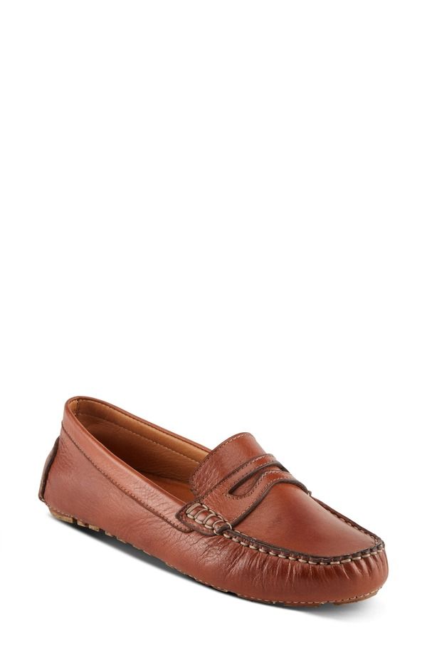 スプリングステップ レディース シューズ スリッポン・ローファー Spring Step Audette Penny Loafer Brown ブラウン