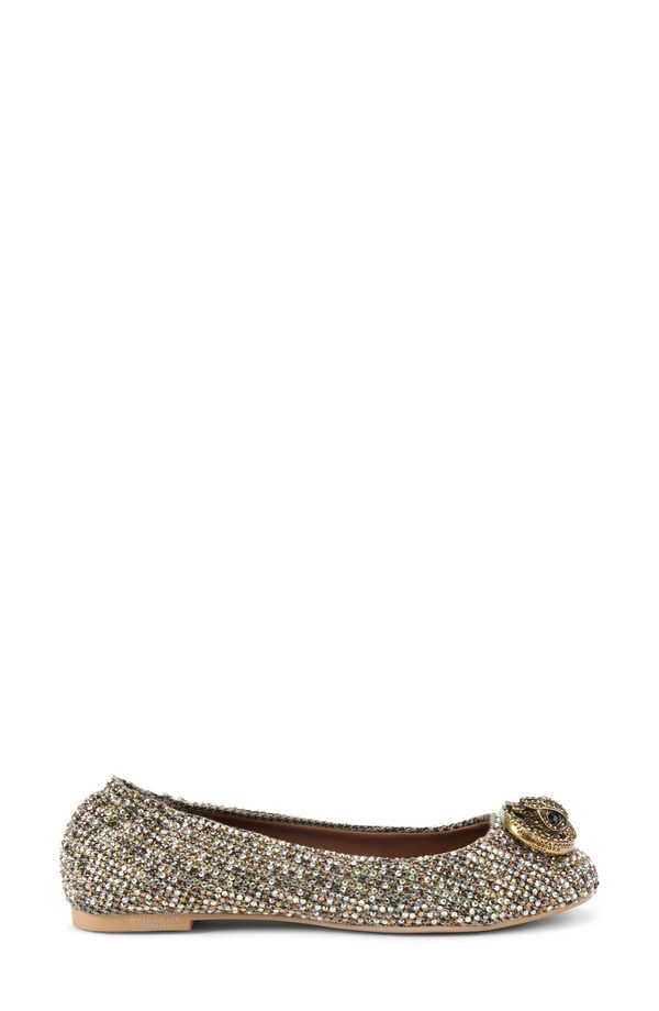 カートジェイガーロンドン レディース シューズ パンプス チェルシー Kurt Geiger London Chelsea Ballet Flat Open Beige ベージュ
