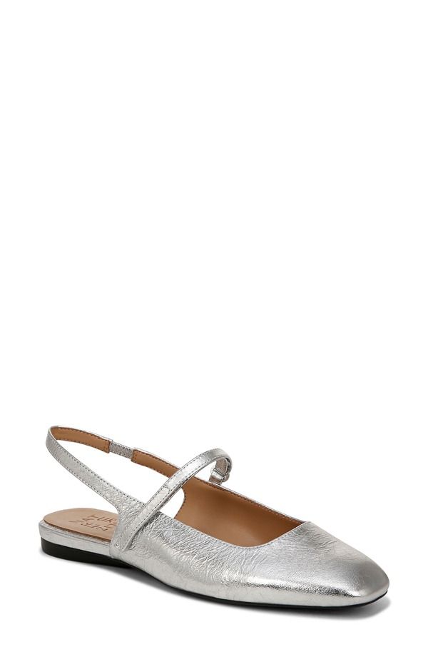 ナチュライザー レディース シューズ パンプス Naturalizer Connie Slingback Mary Jane Flat Silver Leather シルバー 25,404円