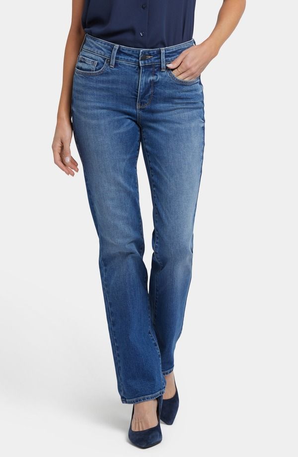 エヌワイディージェイ レディース ボトムス デニムパンツ ストレート ジーンズ NYDJ Marilyn Straight Leg Jeans Picasso Lake