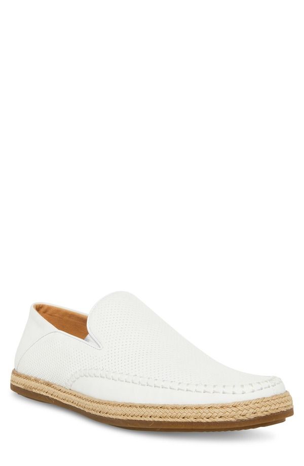 スティーブ マデン メンズ シューズ Steve Madden Caydenn SlipOn Shoe White Leather ホワイト