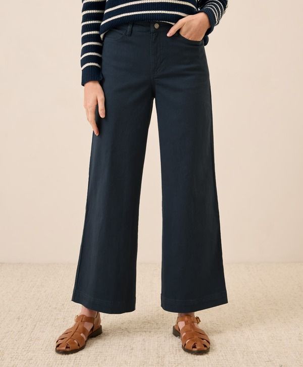 パクト レディース ボトムス レギンス ワイドレッグ コットン Pact Organicotton Stretch Twill Wide Leg Pant Midnight Blue ブルー