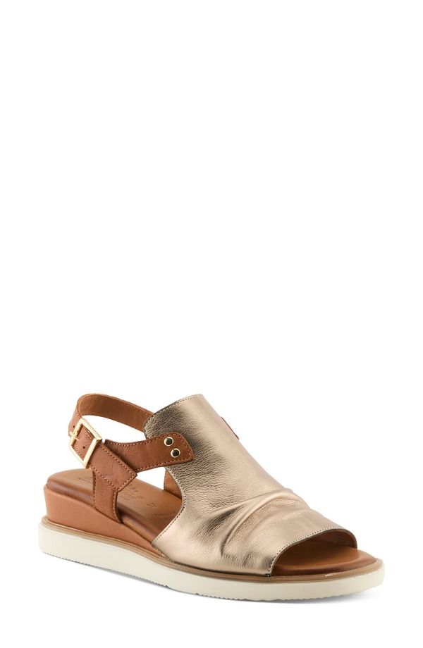 スプリングステップ レディース シューズ ヒール サンダル アンクル Spring Step Locals Ankle Strap Slide Sandal Bronze Multi マルチカラー