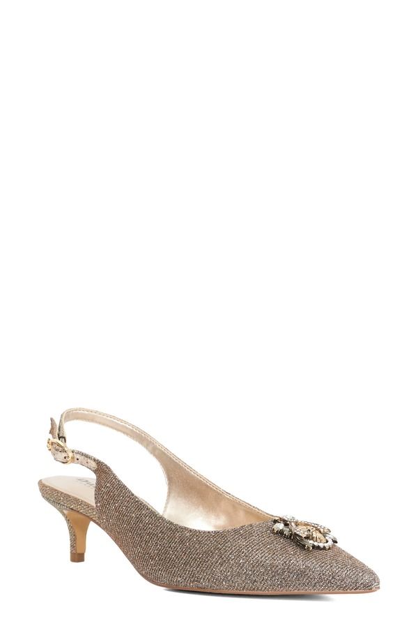 デューンロンドン レディース シューズ ヒール Dune London Context Pointed Toe Slingback Pump Bronze