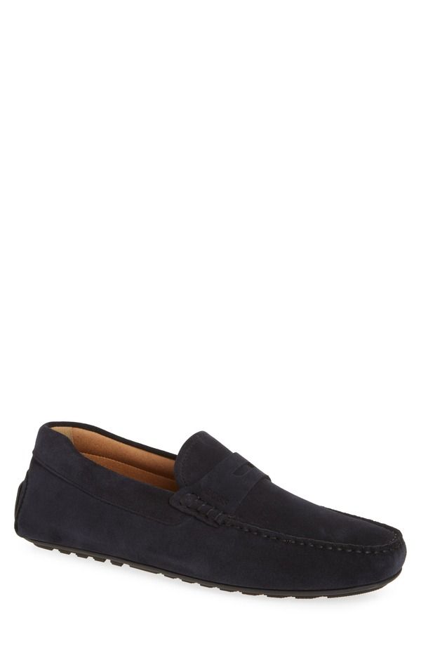 ボス メンズ シューズ スリッポン・ローファー BOSS Noel Penny Loafer Dk Bu