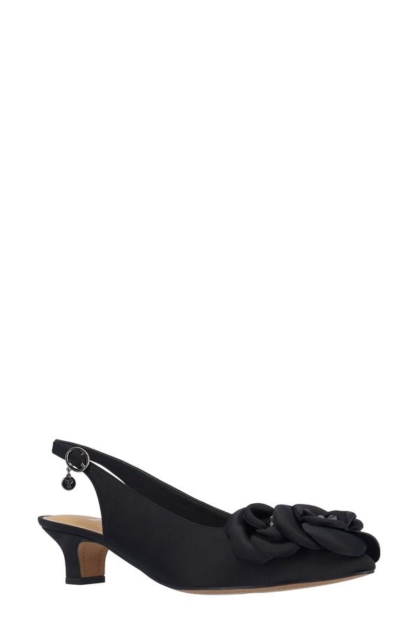 ジェイレニー レディース シューズ ヒール J Rene Jozey Pointed Toe Slingback Pump Black ブラック