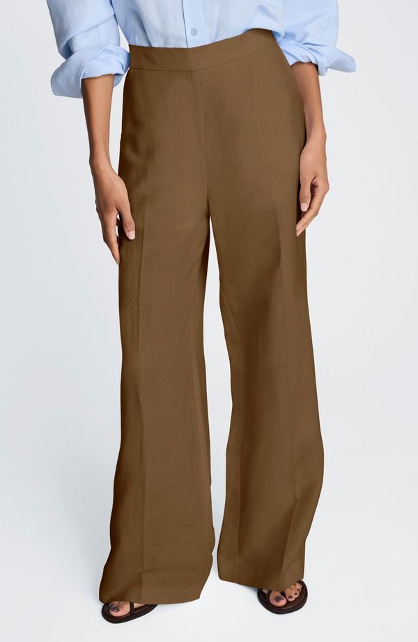 ケネスコール レディース ボトムス レギンストレート パンツ リネン Kenneth Cole PullOn Linen Blend Straight Leg Pants Mesquite 25,776円