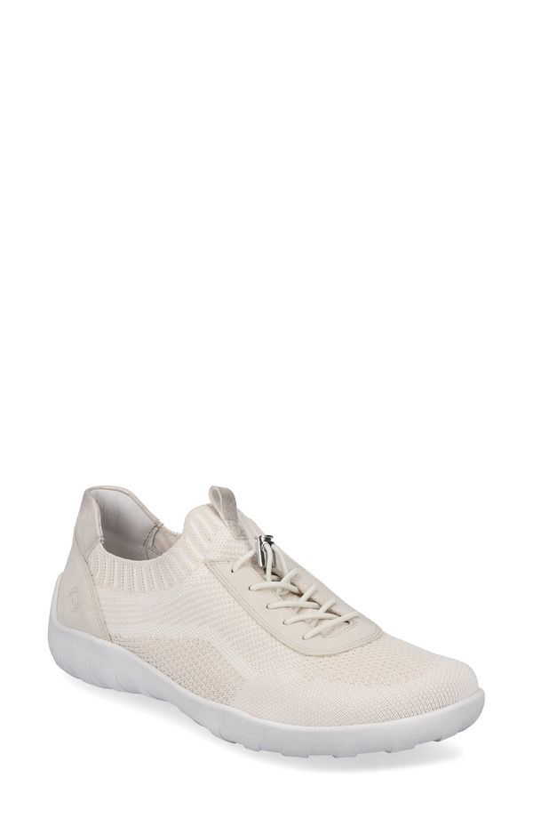 レモンテ レディース シューズ スニーカー ニット REMONTE Liv 18 Knit Sneaker VanillaWeiss Crema Muschel