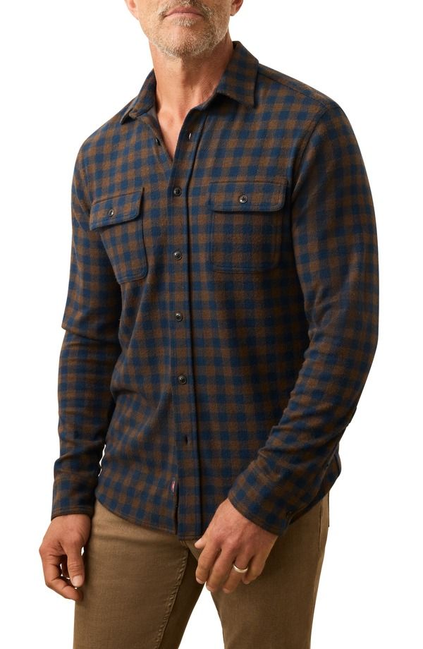 ファレティ メンズ トップス シャツ Faherty Legend ButtonUp Shirt Navy Woodland Check ネイビー 16,436円