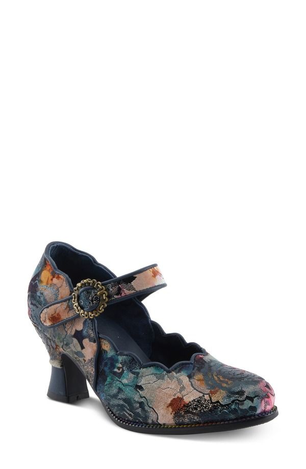 スプリングステップ レディース シューズ ヒール LArtiste by Spring Step Adodora Mary Jane Pump Navy Multi ネイビー