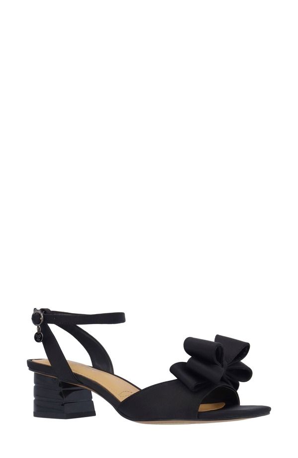 ジェイレニー レディース シューズ ヒール サンダル アンクル J Rene Novelankle Strap Sandal Black ブラック