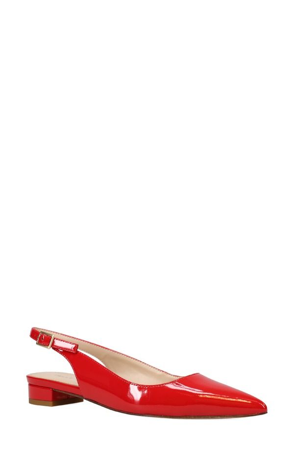ペレモーダ レディース シューズ ヒール Pelle Modallin Pointed Toe Slingback Pump Red レッド