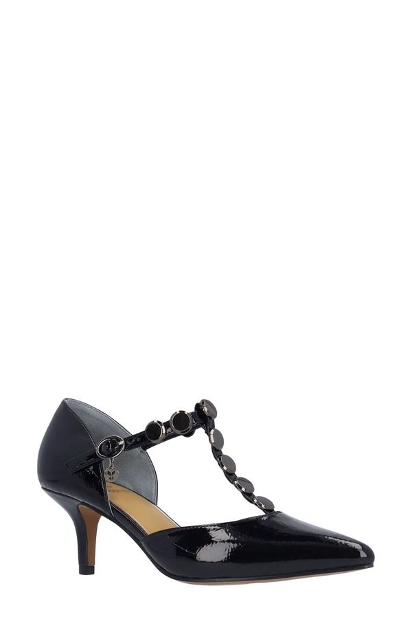 ジェイレニー レディース シューズ ヒール J Rene Mayven Pointed Toe Pump Black Patent ブラック