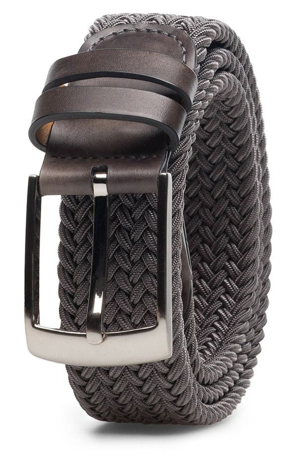 マグナーニ メンズ アクセサリー ベルト Magnanni Nadal Braided Belt Grey Grey グレー