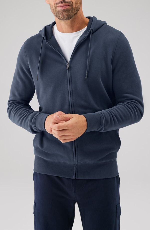 マック ウェルダン メンズ アウター パーカー・スウェット パイル コットン Mack Weldon Ace Cotton Blend French Terry Zip Hoodie Total Eclipse