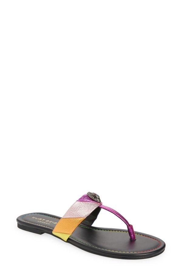 カートジェイガーロンドン レディース シューズ サンダル Kurt Geiger London Kensington TStrap Sandal Pink Multi ピンク