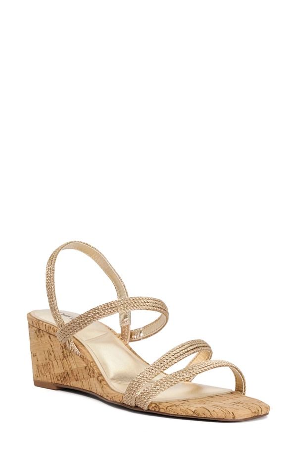 デューンロンドン レディース シューズ ヒール サンダル Dune London Kalia Wedge Sandal Gold ゴールド