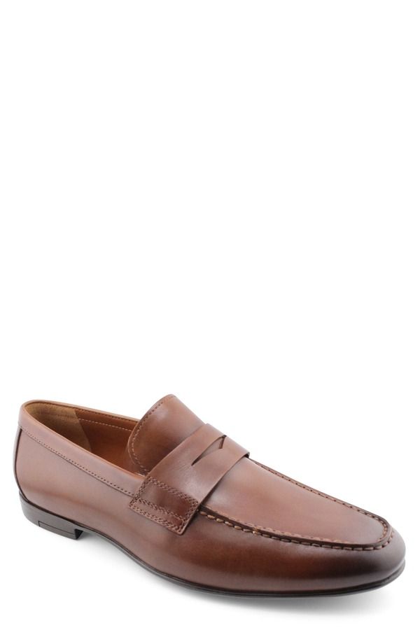 ゴードンラッシュ メンズ シューズ ローファー Gordon Rush Morgan Moc Toe Penny Loafer Tan タン