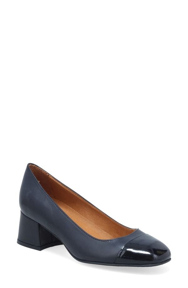 ミズムーズ レディース シューズ ヒール キャップ Miz Mooz Gilda Cap Toe Pump Black Black Patent ブラック