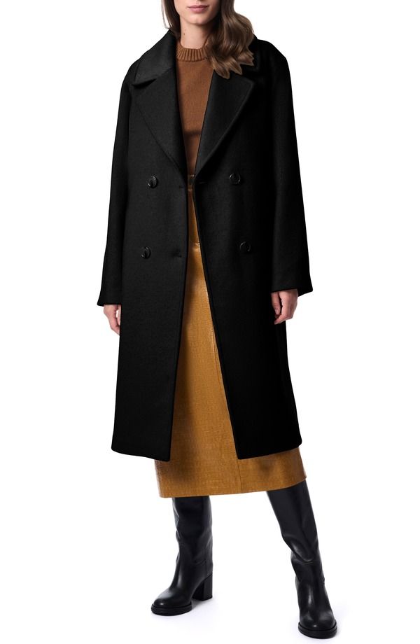 ベルナルド レディース アウター ジャケット・ブルゾン コート Bernardo Relaxedouble Breasted Coat Black ブラック