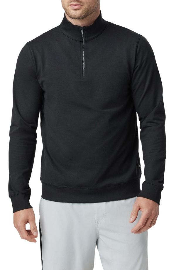 ビュオーリ メンズ アウター パーカー・スウェット ハーフジップ Vuori Coronado Half Zipullover Black Heather ブラック
