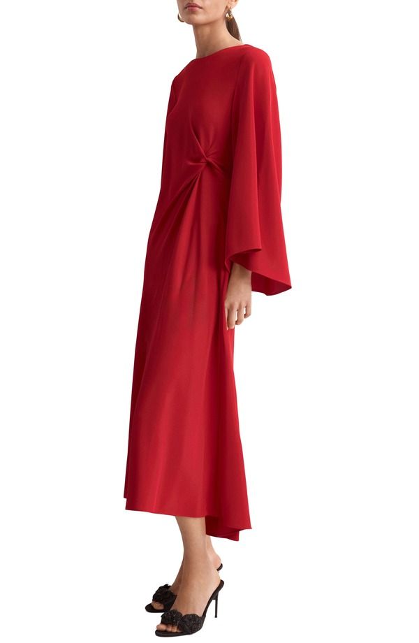 マンゴ レディース トップス ワンピース MANGO Side Twist Dress Red レッド 26,520円