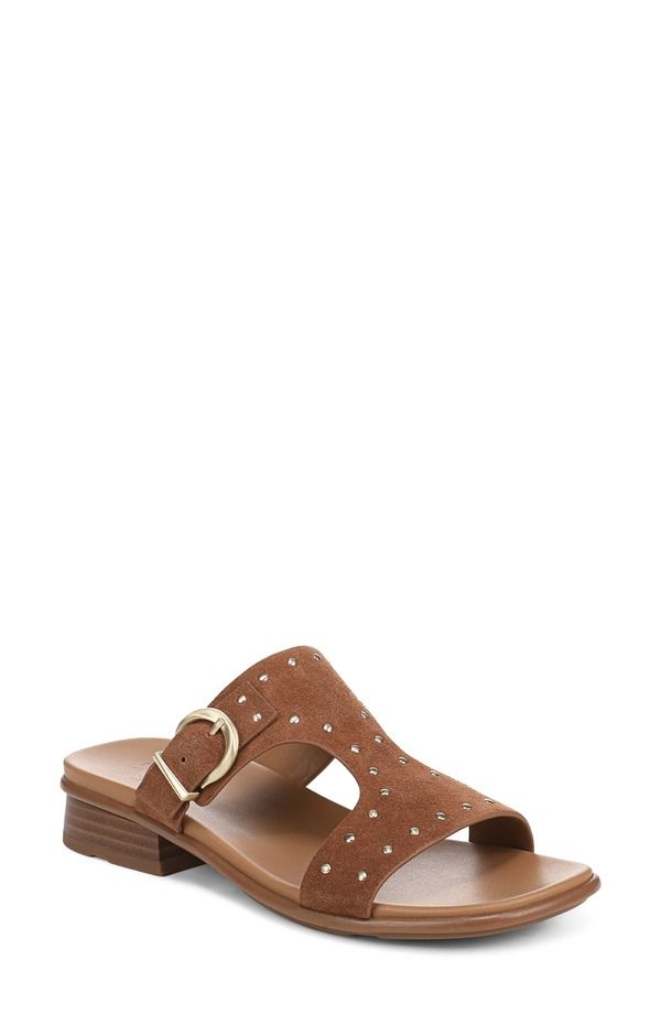 ナチュライザー レディース シューズ ヒール サンダル Naturalizer Studded Beach Slide Sandal Walnut Wake