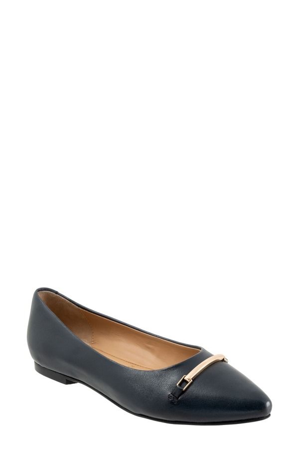 トロッターズ レディース シューズ パンプス Trotters Everly Bit Flat Navy ネイビー
