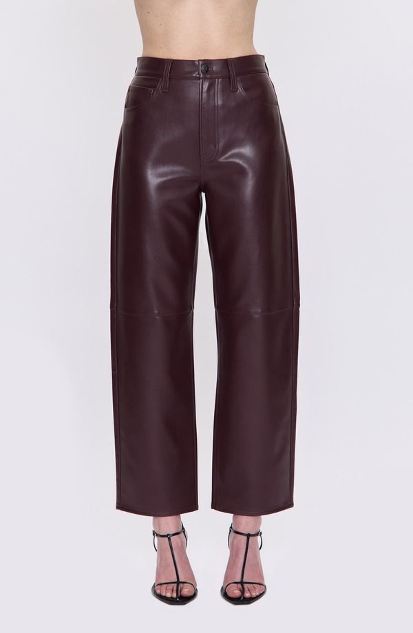 ピストーラ レディース ボトムス レギンス ワイドレッグ パンツ レザー フェイクレザー Pistola Jett Faux Leather Wide Leg Pants Cabernet