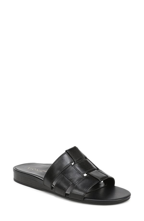 バイオニック レディース シューズ ヒール サンダル Vionic Glendora Slide Sandal Black ブラック