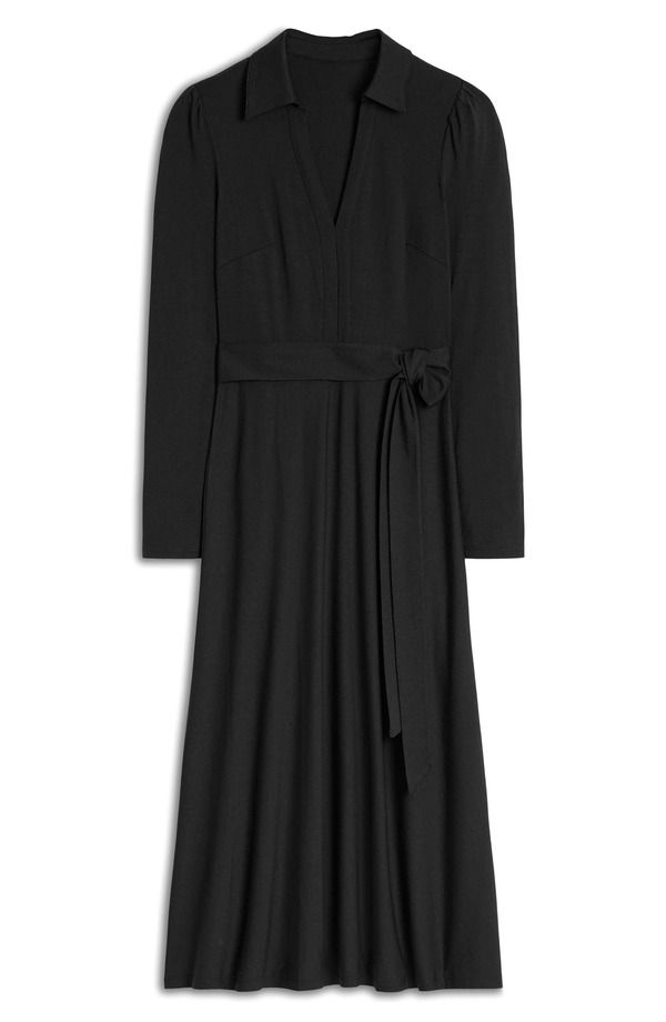 ボーデン レディース トップス ワンピース ジャージー Boden Imogen Long Sleeve Jersey Dress Black ブラック