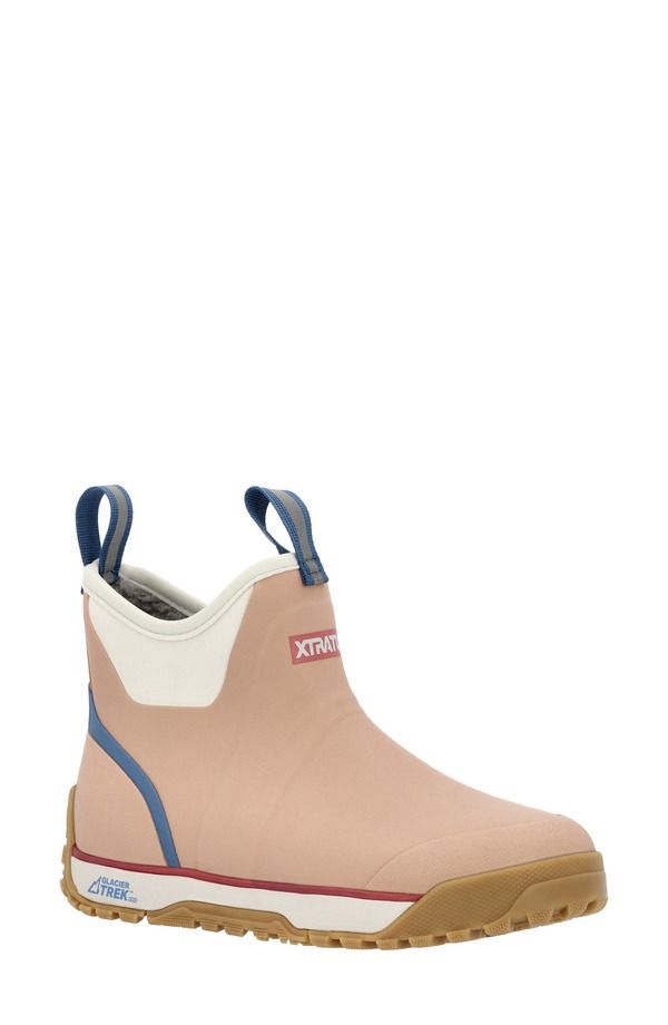 エクストラタフ レディース シューズ ブーツ・レインブーツ アンクル フリース XTRATUF Ice Fleece Lined Waterproof Ankle Deck Boot Rose
