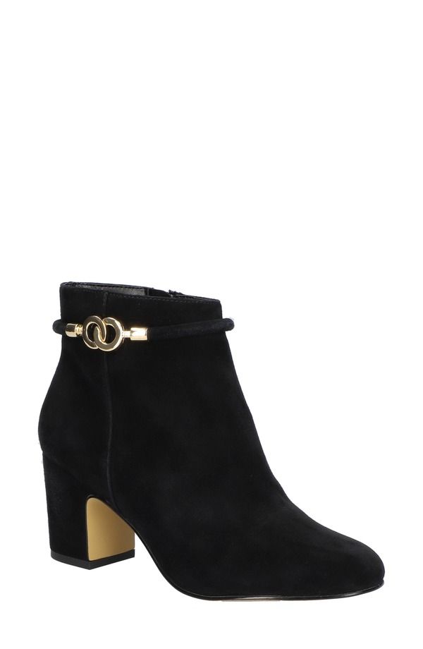 ベラヴィータ レディース シューズ ブーツ・レインブーツ Bella Vita Diaz Bootie Blk Suede