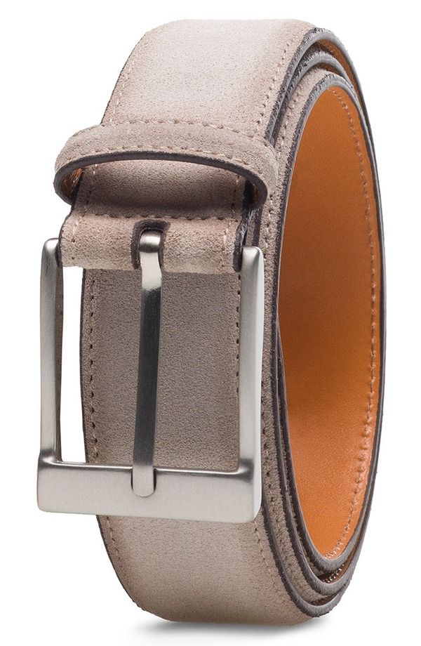 マグナーニ メンズ アクセサリー ベルト スエード Magnanni Telante Suede Belt Bone Suede