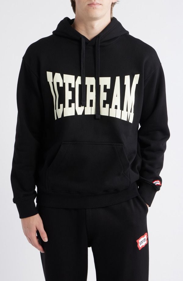 アイスクリーム メンズ アウター パーカー・スウェット グラフィック ICECREAM Crystal Graphic Hoodie Black ブラック