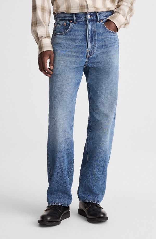 メイドウェル メンズ ボトムス デニムパンツ ストレート ジーンズ Madewell The 1991 Loose Straight Leg Jeans Talcott Wash
