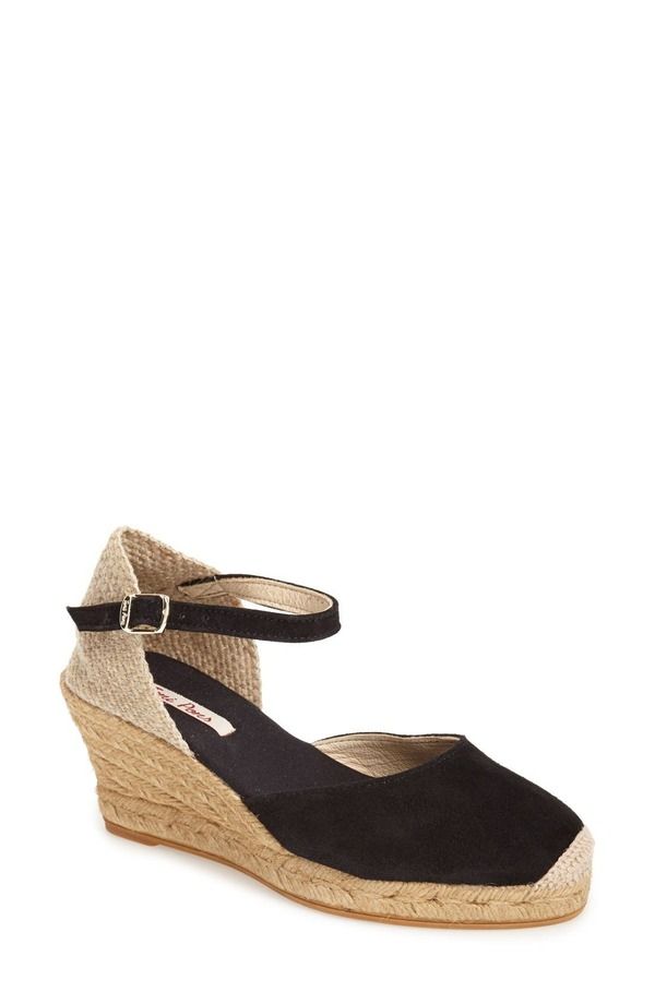 トニーポンズ レディース シューズ サンダル Toni Pons Lloret5 Espadrille Wedge Sandal Black ブラック