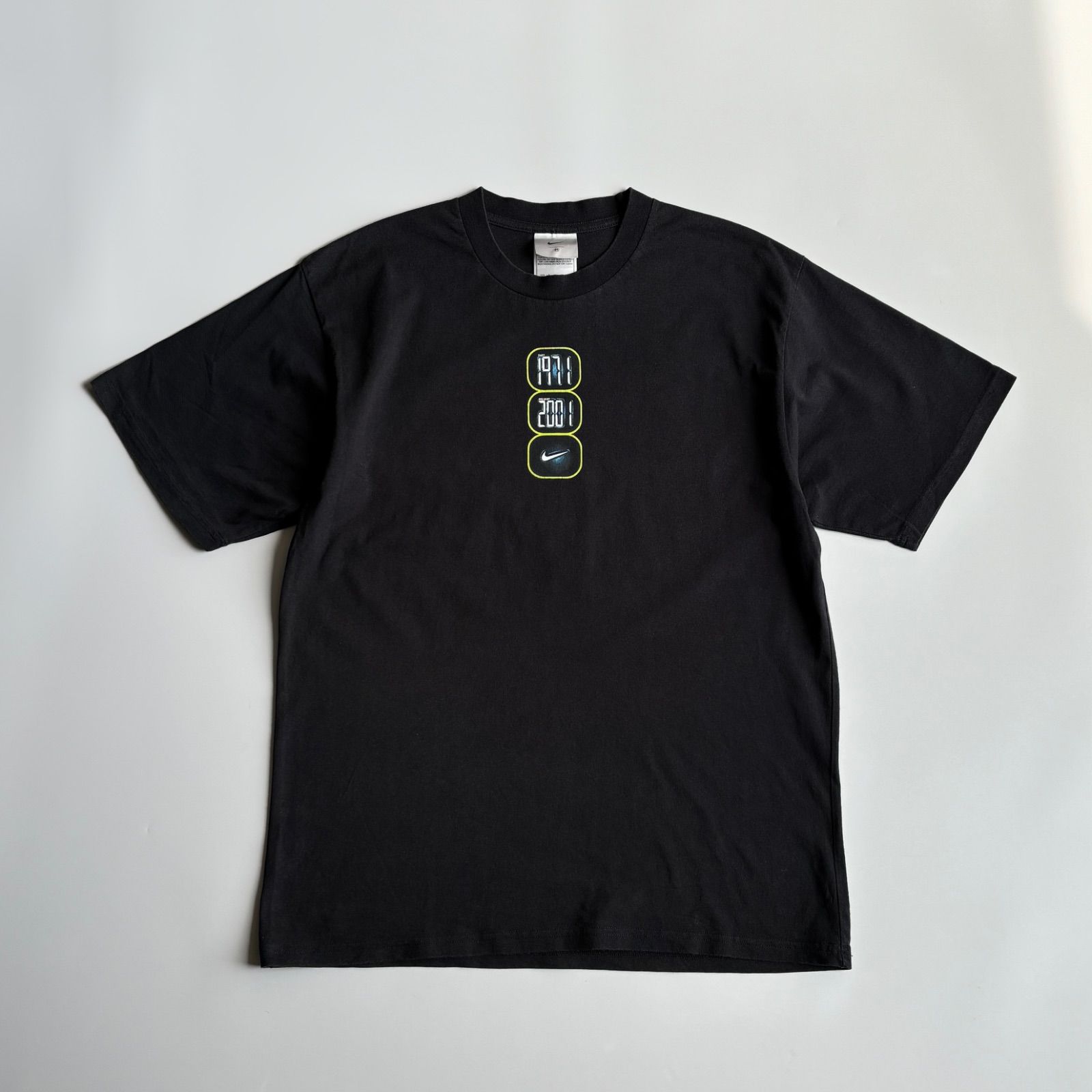 00s NIKE ナイキ 1971~2001年 グラフィック ロゴプリント デジタルデザイン Tシャツ