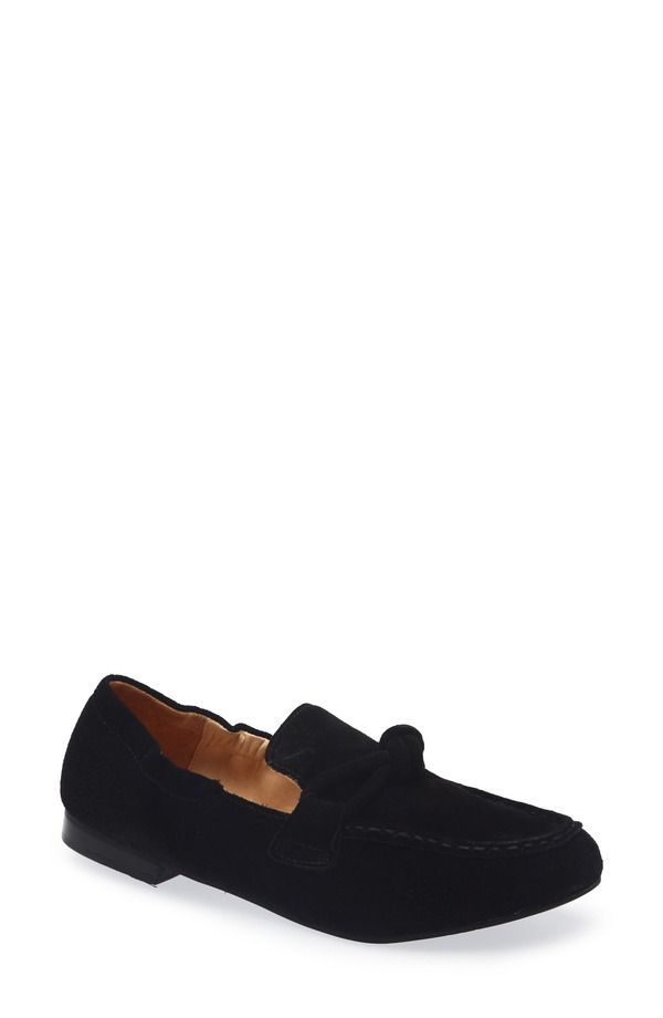 ショコラブルー レディース シューズ スリッポン・ローファー Chocolat Blu Anya Loafer Black Suede ブラック