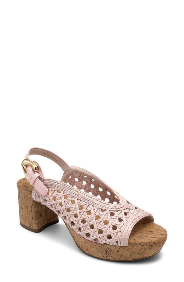 エアロソールズ レディース シューズ サンダル プラットフォーム Aerosoles Cornelia Slingback Platform Sandal Pale Pink ピンク