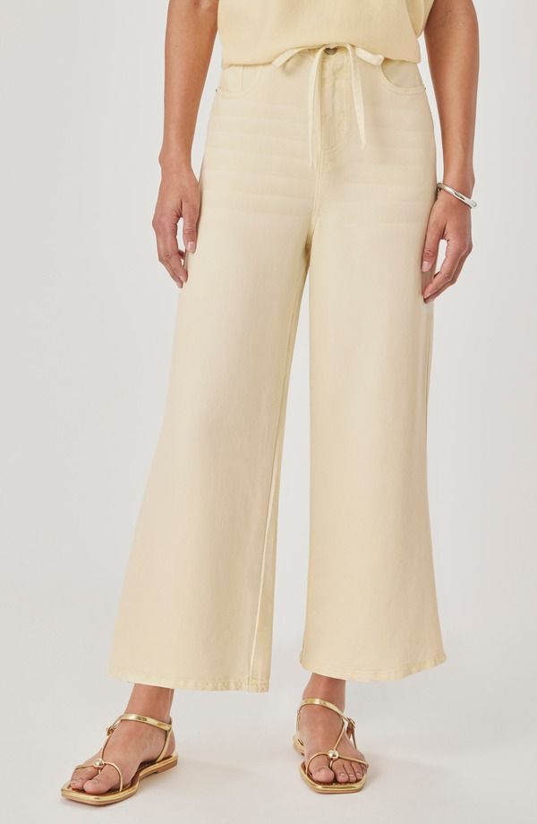 スプレンディット レディース ボトムス カジュアルパンツ ワイドレッグ ジーンズ Splendid Lounge Wide Leg Crop Jeans Honeysuckle Yellow イエロー