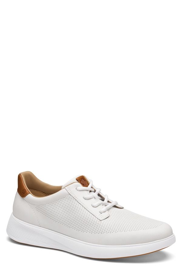 ジョンストンアンドマーフィー メンズ シューズ スニーカー Johnston Murphy Ackerson Sneaker White Full Grain ホワイト