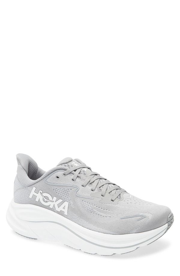 ホカオネオネ メンズ シューズ スニーカー HOKA Clifton 10 Running Shoe Stellar Grey Stardust グレー
