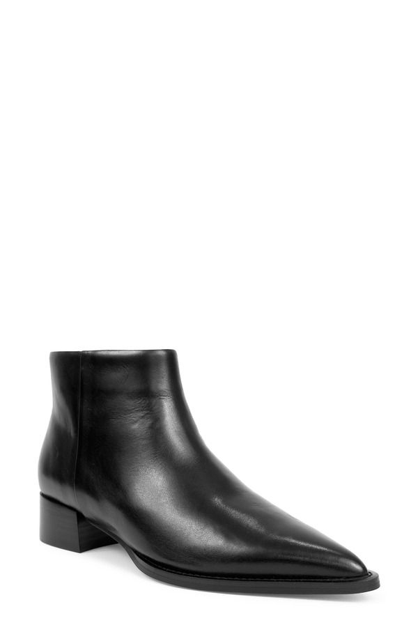 エアロソールズ レディース シューズ ブーツ・レインブーツ Aerosoles Montana Bootie Black Leather ブラック