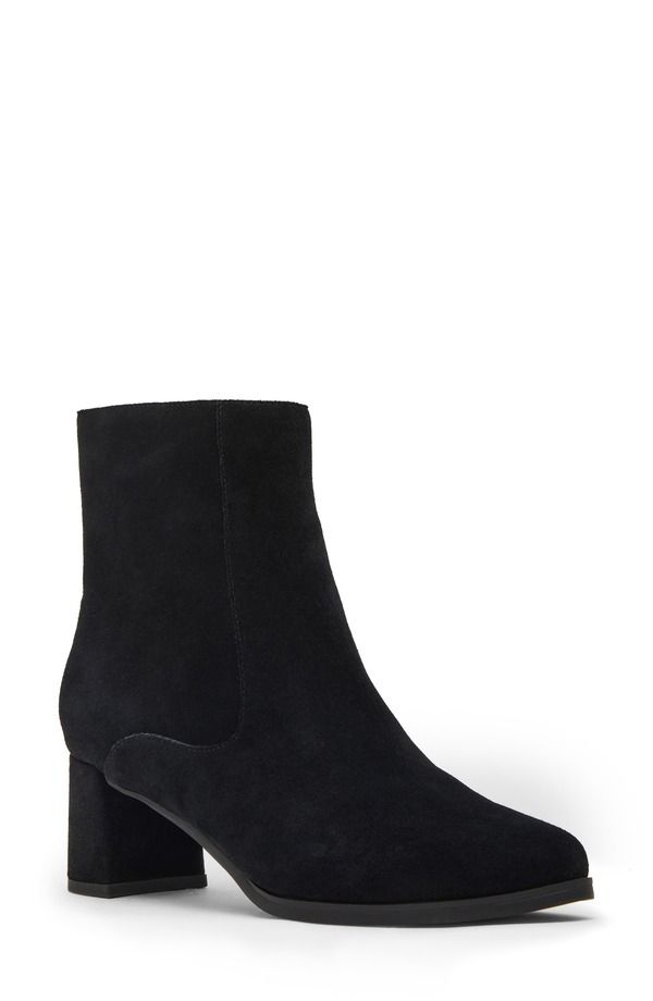 ブロンド レディース シューズ ブーツ・レインブーツ Blondo Hylia Waterproof Bootie Black Suede ブラック