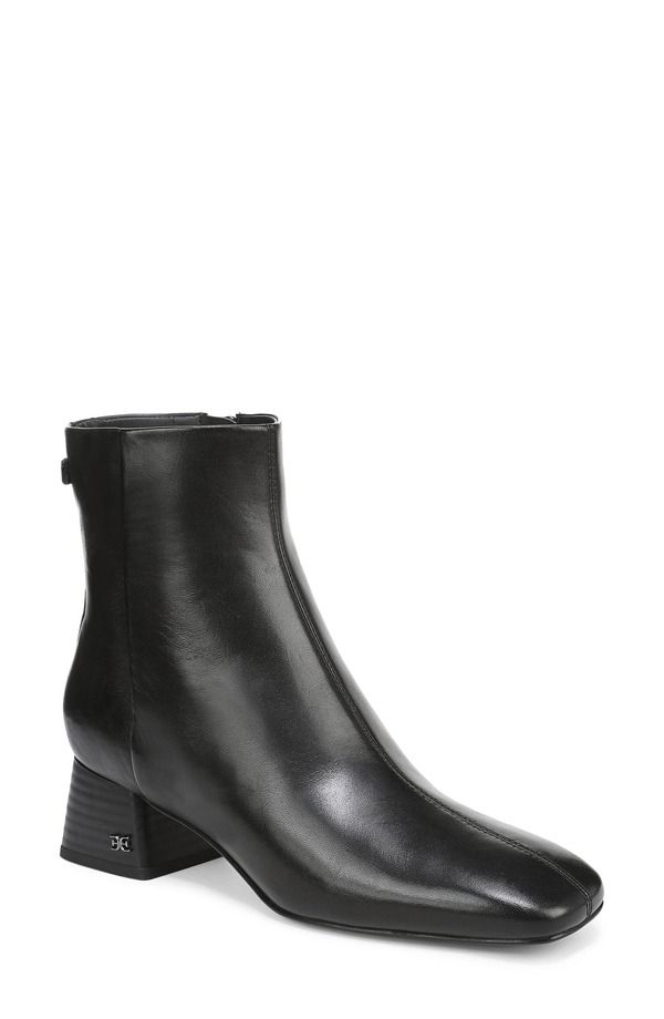 サムエデルマン レディース シューズ ブーツ・レインブーツ Sam Edelman Paige Bootie Black Leather ブラック