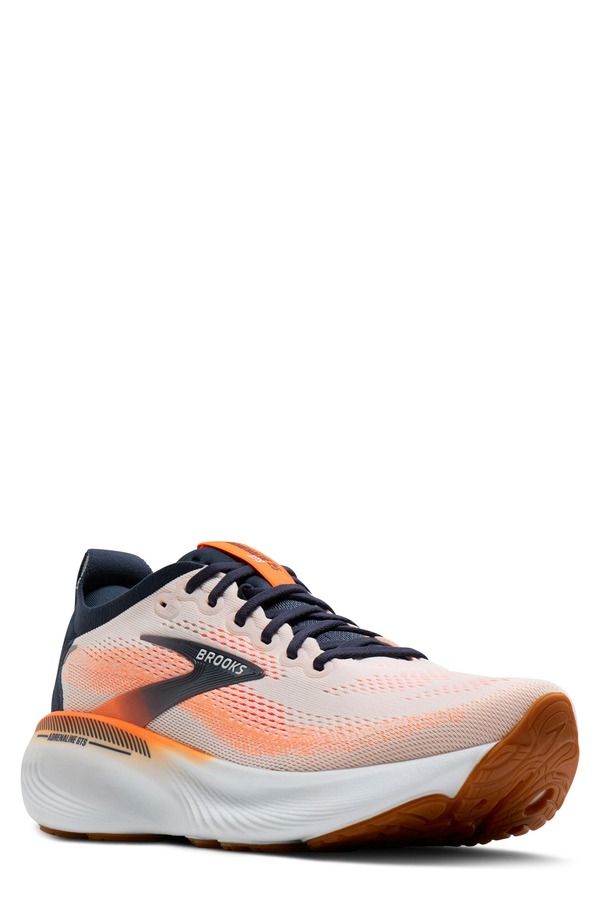 ブルックス メンズ シューズ スニーカー Brooks Adrenaline GTS 25 Running Shoe White Spellbound Orange ホワイト