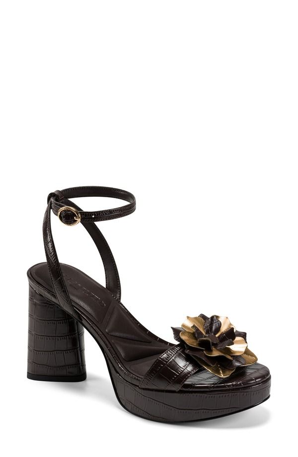 カール ラガーフェルド レディース シューズ ヒール サンダル アンクル KARLAGERFELD PARIS Haden Ankle Strap Sandal Chocolate チョコレート