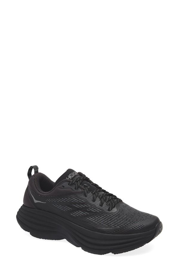 ホカオネオネ レディース シューズ スニーカー HOKA Bondi 8 Caged Sneaker Black Black ブラック