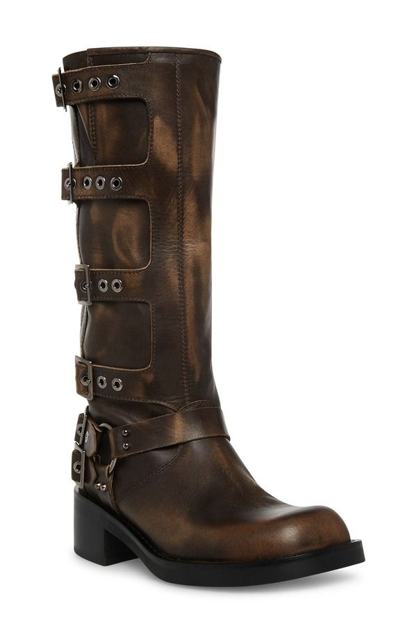スティーブ マデン レディース シューズ ブーツ・レインブーツ Steve Madden Rocky Boot Brn Distre